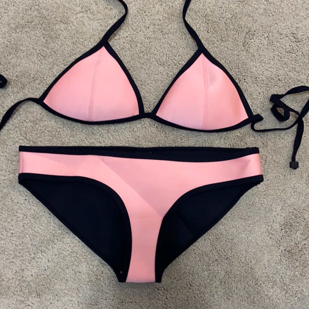 Triangl pink bikini